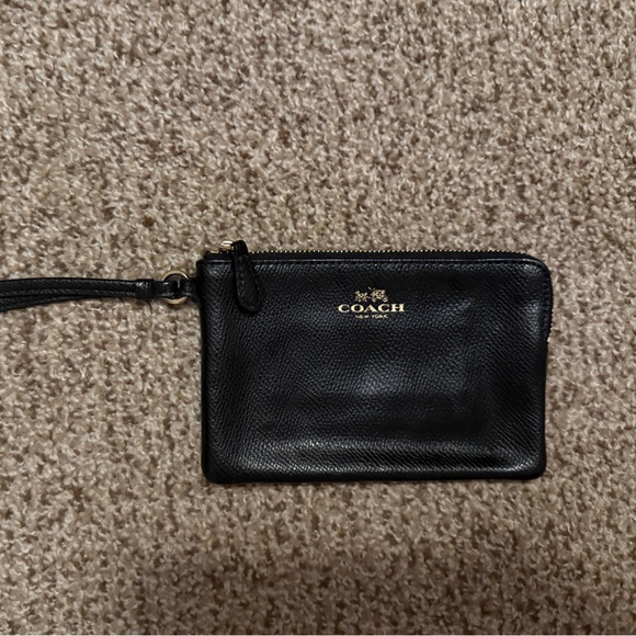 Coach Black Leather Wristlet - Picture 3 of 8